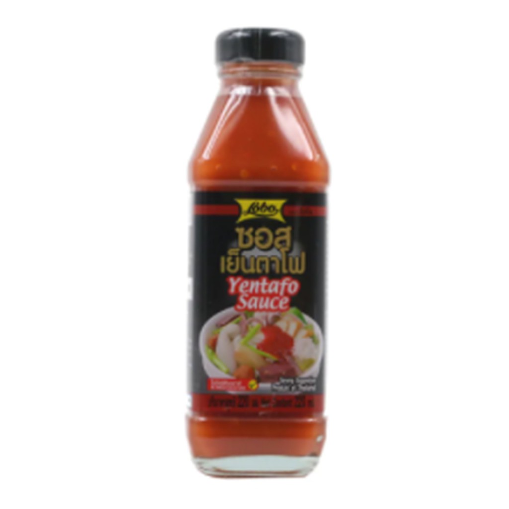 โลโบซอสเย็นตาโฟ 220มล.Lobo Yentafo Sauce 220 ml.เครื่องปรุงรส น้ำจิ้ม เครื่องปรุงและผงปรุงรส ซอสปรุง