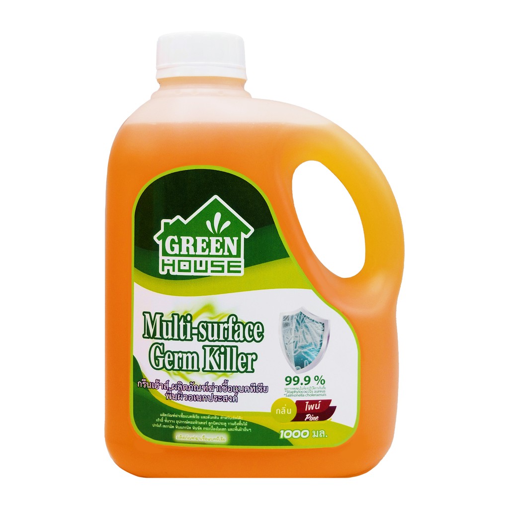 GREEN HOUSE น้ำยาฆ่าเชื้อพื้นผิวอเนกประสงค์ กลิ่นไพน์ ขนาด 1 ลิตร