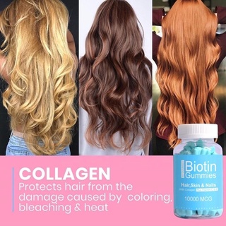 Hair Vitamin gummy | Kovy Biotin 10,000 mcg +collagen type1&amp;3 + vitamin C E B