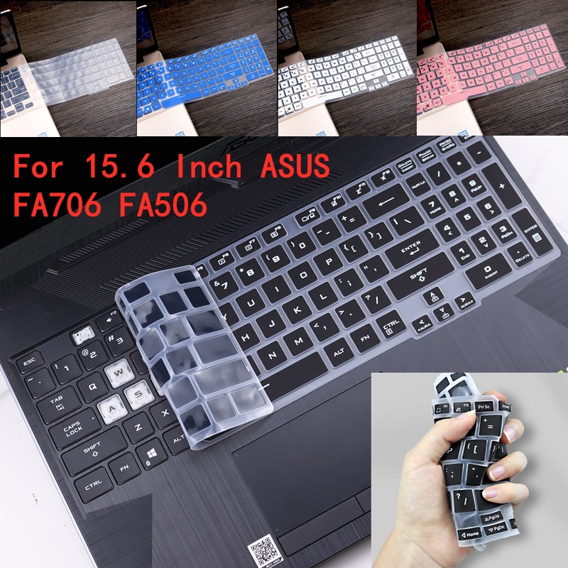 ซิลิโคนนุ่ม Ultra Thin แล็ปท็อปคีย์บอร์ดสําหรับ Asus FA506QM Tuf Gaming A15 A17 FA706 FA506 FA506iu 
