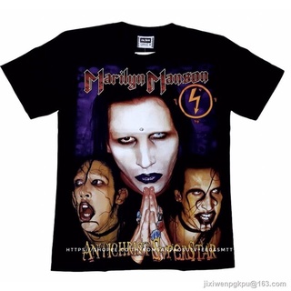 CZH เสื้อยืด Marilyn Manson OVERPRINT oversize SML