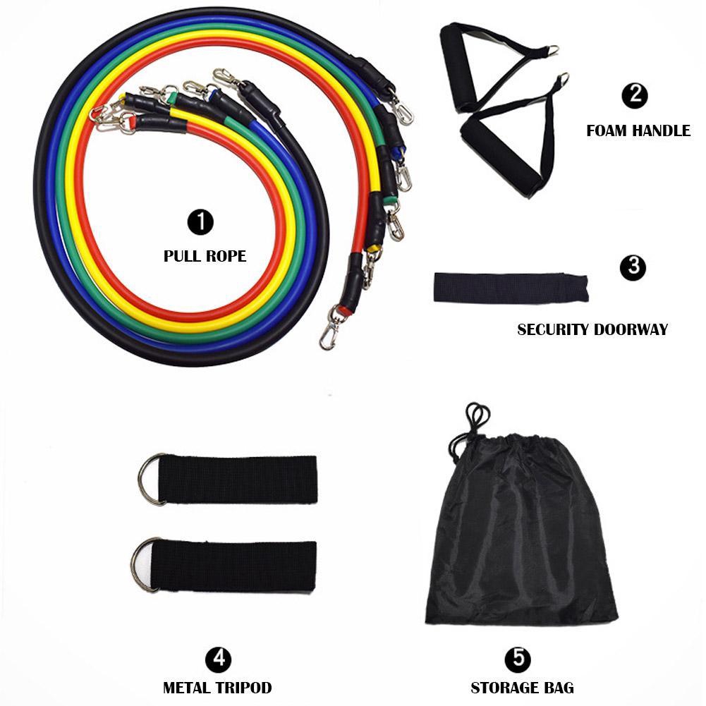 Elastic Rope Fitness Men's Resistance Band Pull Belt Chest Muscle ...
