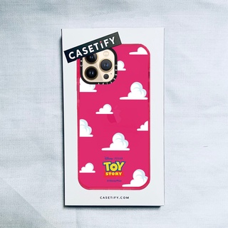 Casetify X Disnep PIXAR TOY STOORY เคสนิ่ม ลายก้อนเมฆสีขาว โรสพิงค์ สําหรับ IPhone 14 13 12 11 Pro MAX Mini XS MAX XR X SE 6 6S 7 8 Plus