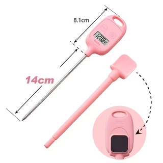TANITA เครื่องวัดอุณหภูมิในครัวดิจิทัล รุ่น TT-583 สีชมพู