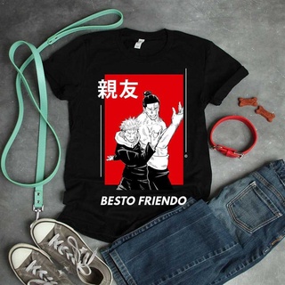 [COD]เสื้อยืด พิมพ์ลาย Besto Friendo Itadori And Todo Pose Jujutsu No Kaisen สไตล์คลาสสิก