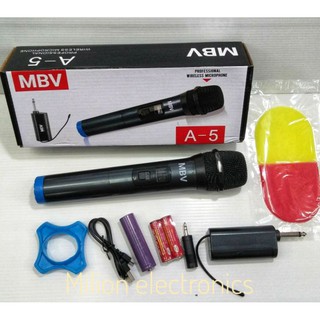 ไมโครโฟน ไร้สาย ไมค์ลอยเดี่ยว เสียงดี WIRELESS MICROPHONE UHF รุ่น A-5