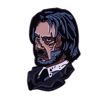 John Wick Luxury Lapel Pin ภาพลักษณ์ที่แข็งแกร่งของ Keanu Reeves นี้ฉันดูอารยธรรมกับคุณหรือไม่?