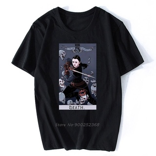 เสื้อยืดผ้าฝ้ายพิมพ์ลายแฟชั่น เสื้อยืด ผ้าฝ้าย พิมพ์ลายไพ่ทาโรต์ Death Valar Morghulis สไตล์ฮิปฮอป ฮาราจูกุ สตรีท เหมาะก