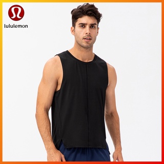 Lululemon  ใหม่ เสื้อกล้าม คอกลม ทรงหลวม ระบายอากาศ สําหรับผู้ชาย เหมาะกับการเล่นโยคะ ฟิตเนส 21113