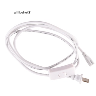 [WillbehotT] ขายดี สายเคเบิลพาวเวอร์ AC 3 ขา 1.8 เมตร ปลั๊ก US สําหรับหลอดไฟ LED T8 T5