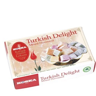 (พร้อมส่ง) เตอร์กิช ดีไลท์ Turkish Delight ขนมหวานชื่อดังจากประเทศตุรกี Turkey ขนาด 125 กรัม รสคละรส Exp.11 2026