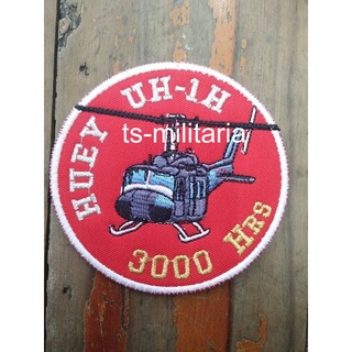 อาร์มกองทัพอากาศ HUEY UH-1H 3000 HRs ROYAL THAI AIR FORCE PATCH