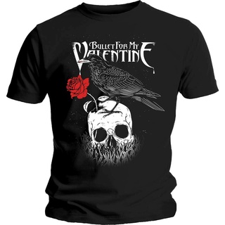 ถูกสุดๆ เสื้อยืด ผ้าฝ้าย พิมพ์ลาย Bullet For My Valentine Raven สไตล์คลาสสิก สําหรับผู้ชาย TR626WE41130รหัส