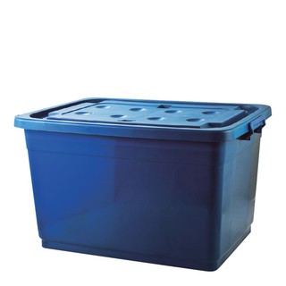 ถูกที่สุด✅  โยชิโมริ กล่องล้อเลื่อนพลาสติก ฝาล็อก เกรด B ขนาด คละสี Plastic Container with wheel 160 L.