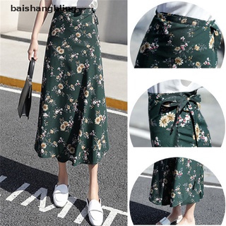 Bsbl Women Summer Casual Boho Beach Chiffon Skirt High Waist Long Floral Wrap Skirt Bling