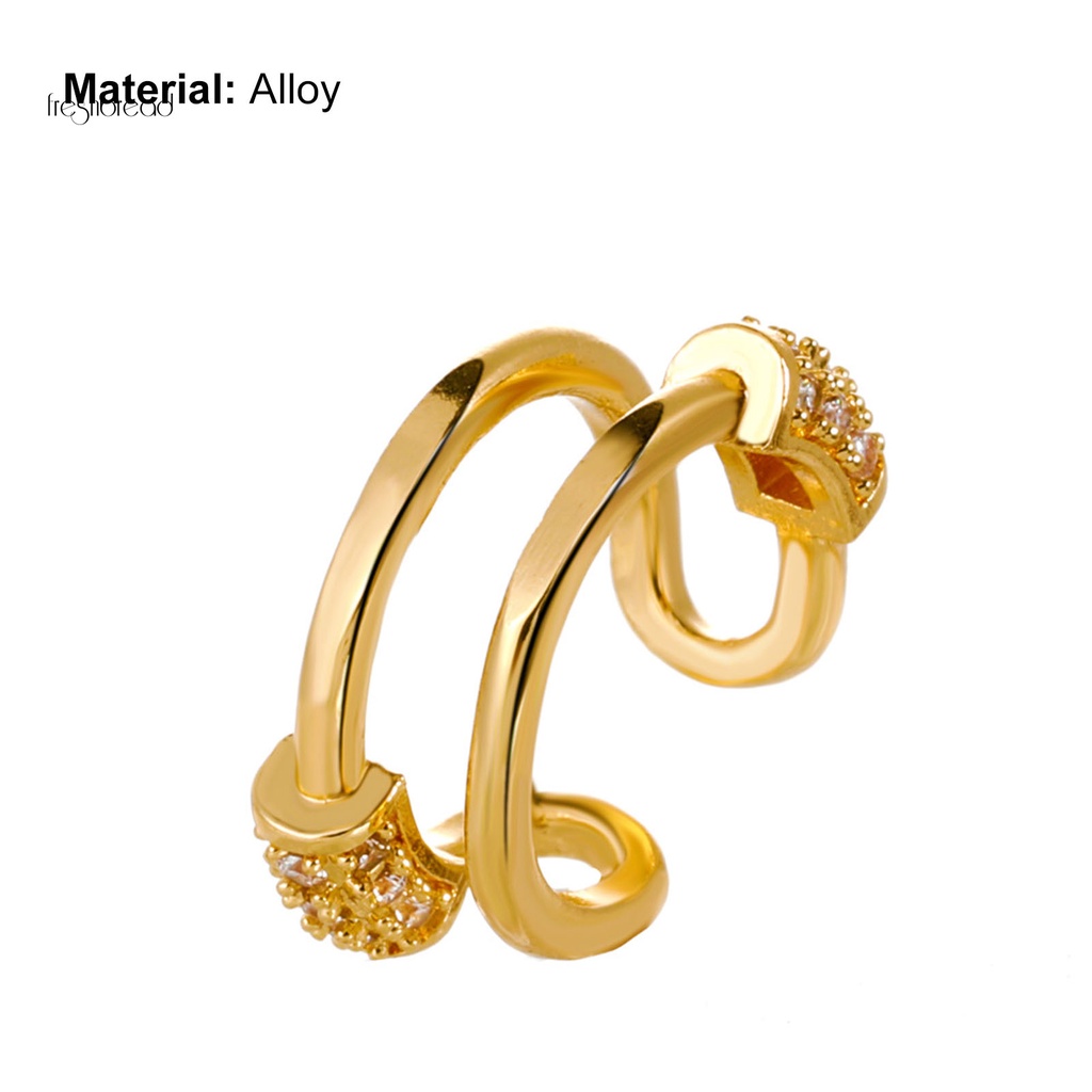 FR Non-Pierced Ear Cuff Women C-Shape Earbone Clip Hollow Fashion ...