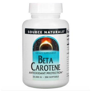 Source Naturals Beta Carotene 25,000 IU 250 Softgels