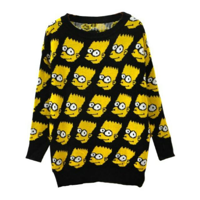 เสื้อสเวตเตอร์โอเวอร์ไซส์ Bart Simpson
