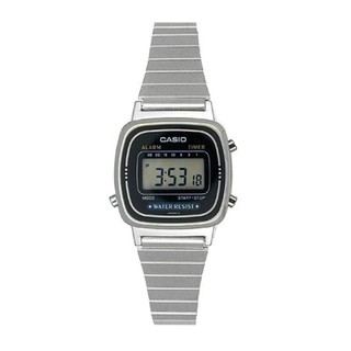 Casio นาฬิกาผู้หญิง สีเงิน สายสเเตนเลส รุ่น LA670WA-1DF,LA670WA