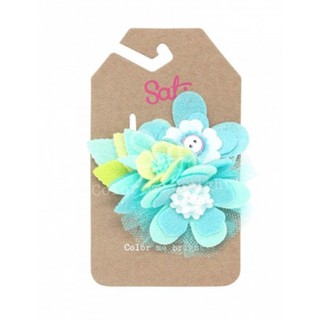 SATI - กิ๊บหนีบผม NP. NEON BLUE FLOWER FCF100