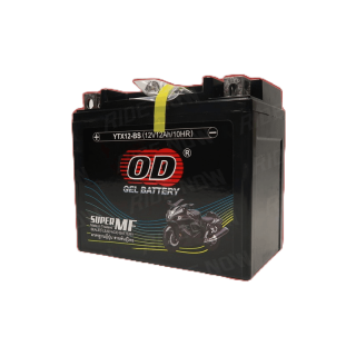 OD Battery YTX12 (12V 12A) แบตเตอรี่แห้ง