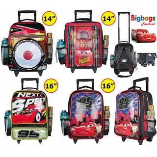 BigBagsThailand กระเป๋านักเรียน กระเป๋าเป้ล้อลาก สะพายหลัง 12 นิ้ว 14 นิ้ว 16 นิ้ว Cars McQueen รถแมคควีน รุ่น CRNG22