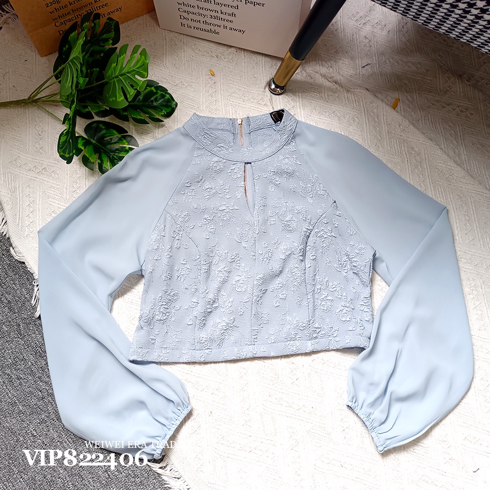 เสื้อแจ็คการ์ด VIP Tulle คุณภาพสูง [VIP822406] Rm62.90 เท่านั้น