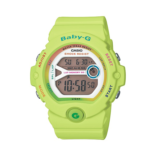 นาฬิกา คาสิโอ Casio Baby-G for Runner Vivid PopColor series รุ่น BG-6903-3 สีเขียวมะนาว ใหม่ล่าสุด!!