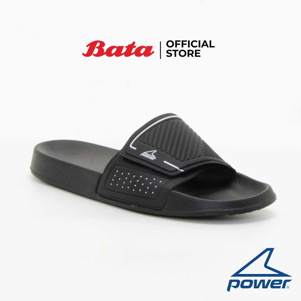 Bata Men's Sport Sandals ยี่ห้อ Power รองเท้าแตะกีฬาสำหรับผู้ชาย รุ่น Lonan สีดำ 8616627
