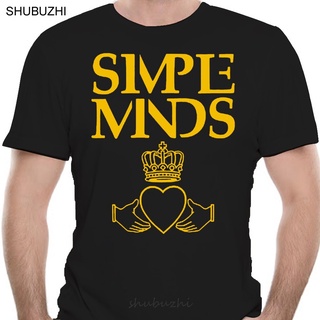 เสื้อยืดผ้าฝ้ายพิมพ์ลายขายดี Simple MINDS เสื้อยืด ผ้าฝ้าย พิมพ์ลายโลโก้วงร็อค BW ไซซ์ XS-3XL แฟชั่นฤดูร้อน สําหรับผู้ชา