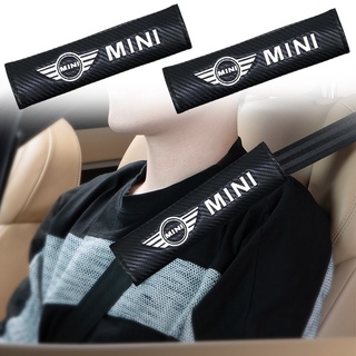 ปลอกหุ้มเข็มขัดนิรภัยรถยนต์ ปักลายโลโก้ สําหรับ Mini Cooper …