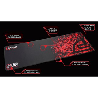 Signo แผ่นรองเมาส์ Procyon รุ่น MT-312 Gaming Mouse Pad Size XL