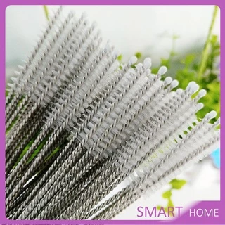 แปรงล้างหลอดดูด จุกนม ขนไนล่อน ไม่ทำให้เป็นรอย Stainless steel soft straw straw brush