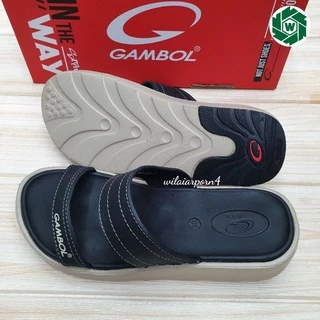 GAMBOL รองเท้าแตะสวมหญิง รุ่น GW42141 ไซส์ 36-39 สีดำ สีน้ำตาล สีอิฐ ยปส.