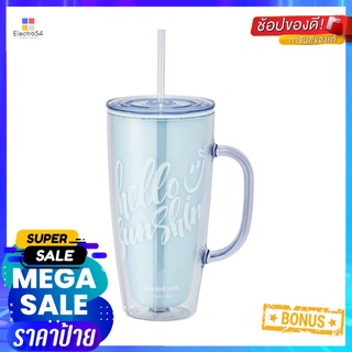 แก้วน้ำ LOCKNLOCK DOUBLEWALL 720 มล. สีฟ้าTUMBLER LOCKNLOCK DOUBLEWALL 720ML LIGHT BLUE