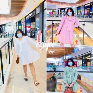 ⭐️ พร้อมส่ง | #siyasize ชุดเดรส bubble น่ารัก สำหรับสาวอวบสุดปัง