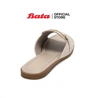 Bata LADIES FLATS รองเท้าแตะแฟชั่นหญิง MULE CONTEMP แบบสวมเปิดส้น สำหรับผู้หญิง สีน้ำตาล รหัส 5615277