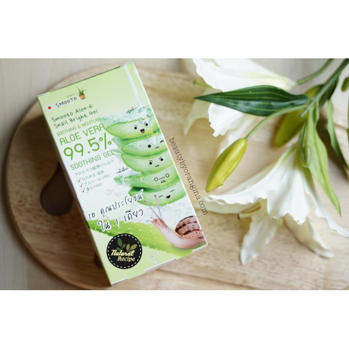 Smooto Aloe-E Snail Bright Gel ( 1 กล่องมี4ซอง) - mee.mie.wonder.shop ...