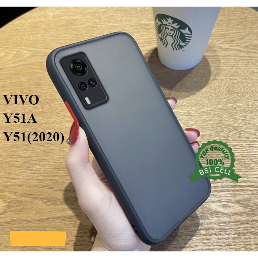 Vivo Y51(2020) Y51A - Vivo 2030 V2031 Softcase Transparent Matte Case Casing vivo