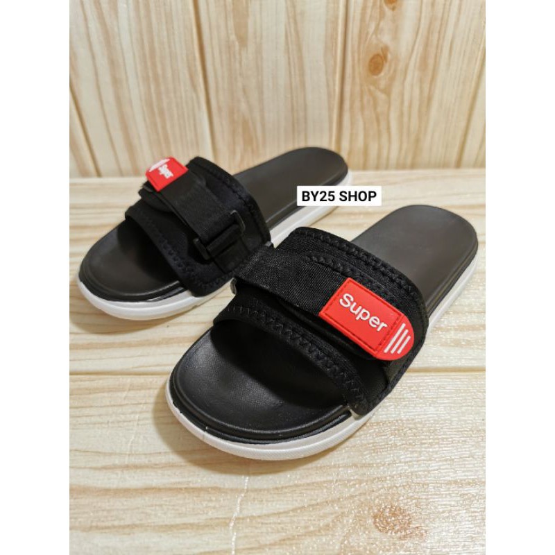พร้อมส่งจากไทย!!¤✳☑️☑️รองเท้าแตะสวมสไตล์Supremeซูพรีม​ไซส์ผู้หญิงผู้ชาย(36-44)