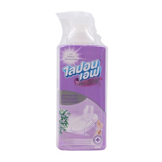 ไลปอนเอฟเพียวรีฟายน้ำยาล้างจานสูตรผสมโรสแมรี่สีม่วง 460มล. Lipon F Pure Refresh Dishwashing Liquid with Purple Rosemary