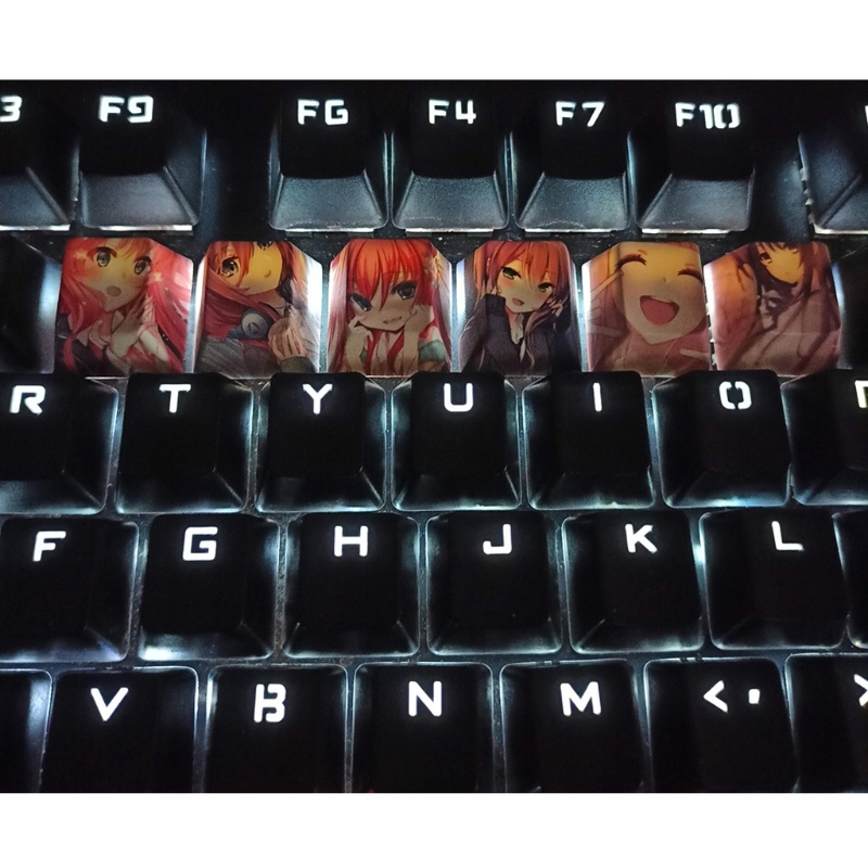 TNB PBT Dye Sublimation Keycaps สําหรับคีย์บอร์ดแบบกลไก Cherry Mx Switch R4
