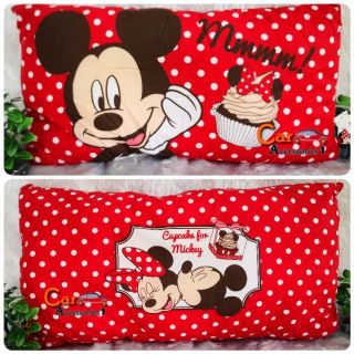 ลิขสิทธิ์แท้ 100% พร้อมส่ง! หมอนอิงมิคกี้เมาส์ใบใหญ่ Mickey Mouse