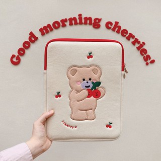 [พร้อมส่ง] กระเป๋า กระเป๋าไอแพด/โน๊ตบุ๊ค Malling Booth Bebewa Cherry iPad/Laptop Pouch