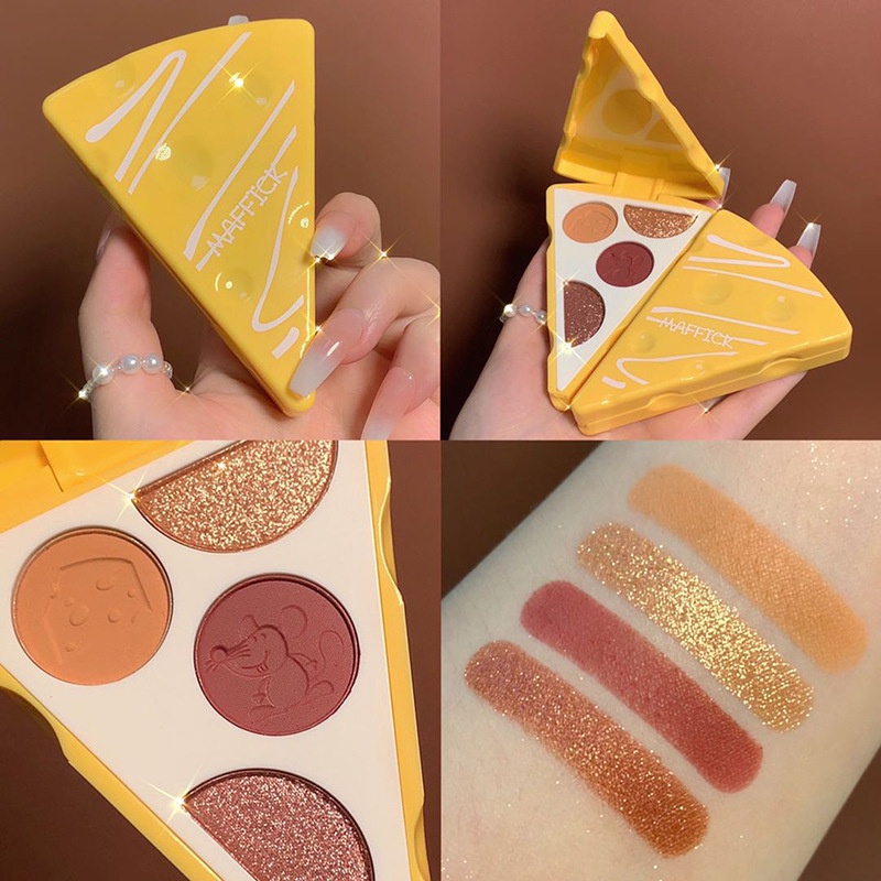 MAFFCIK Cheese Matte Pearlescent จานอายแชโดว์สี่