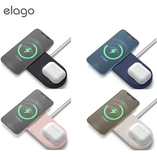 Elago Mag Charging Hub Duo แท่นชาร์จไร้สายเกรดพรีเมี่ยมจากอเมริกา สำหรับ iPhone/AirPods(ของแท้100%)