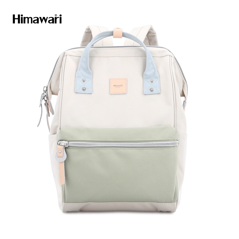กระเป๋าเป้สะพายหลัง ฮิมาวาริ Himawari Backpack with USB Charging 14" Laptop Compartment 1881 #09 Beige Green