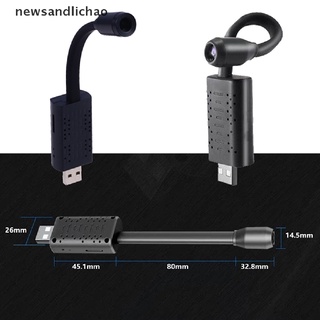 Newsandlichao กล้องเฝ้าระวัง 4K Wifi P2P IP/AP ขนาดเล็ก แบบพกพา รีโมตคอนโทรล USB