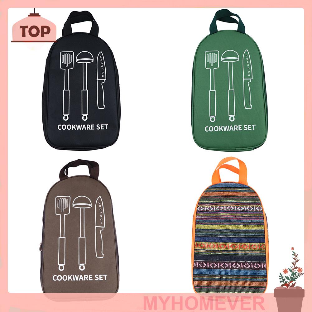 Camping Cookware Travel Storage Bag, Polyester Fabric Large Space