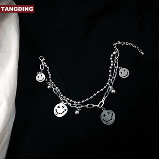 【COD Tangding】สร้อยข้อมือโซ่สองชั้นสไตล์เกาหลี